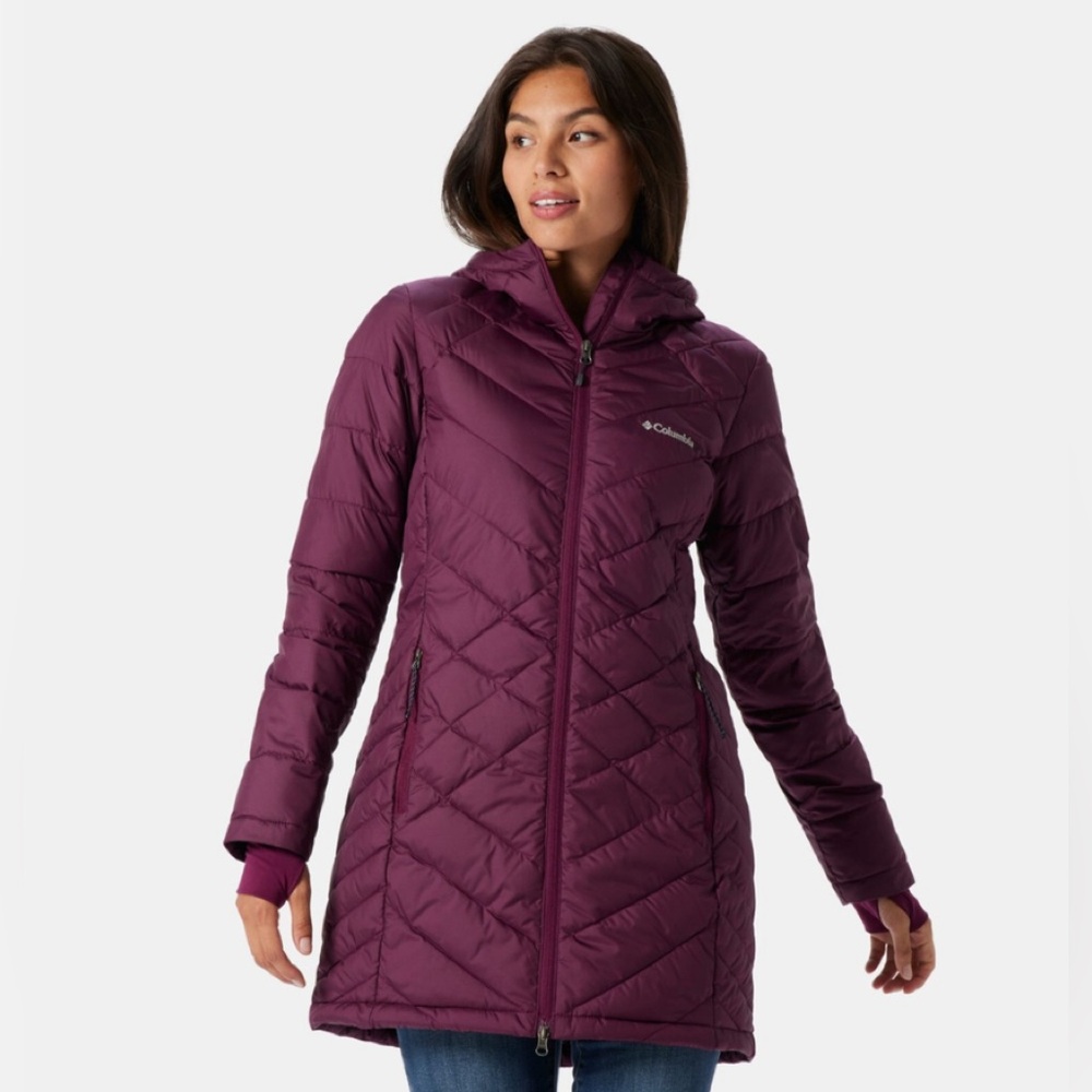 Columbia Joy Peak Mid Jacket Omni-Heat women’s size M Marionberry